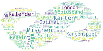 M&ouml;biusband mit WordCloud